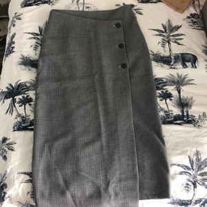 Babaton button skirt